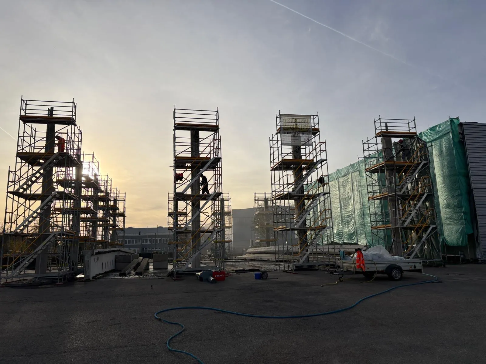 Bauarbeiten bei einem Projekt von HALILI Bau